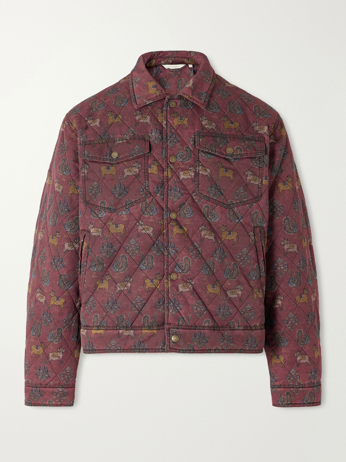 Aimé Leon Dore - Printed Quilted Shell Jacket - Red