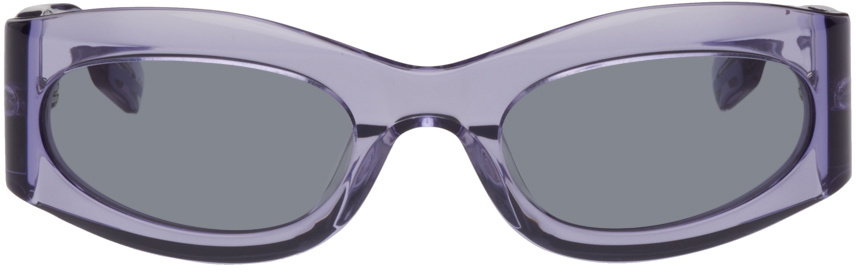 MCQ Purple Oval Sunglasses