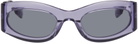 MCQ Purple Oval Sunglasses