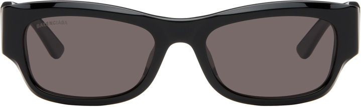 Photo: Balenciaga Black Rectangular Sunglasses
