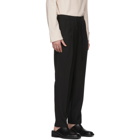 LHomme Rouge Black Comfort Loose Fit Trousers