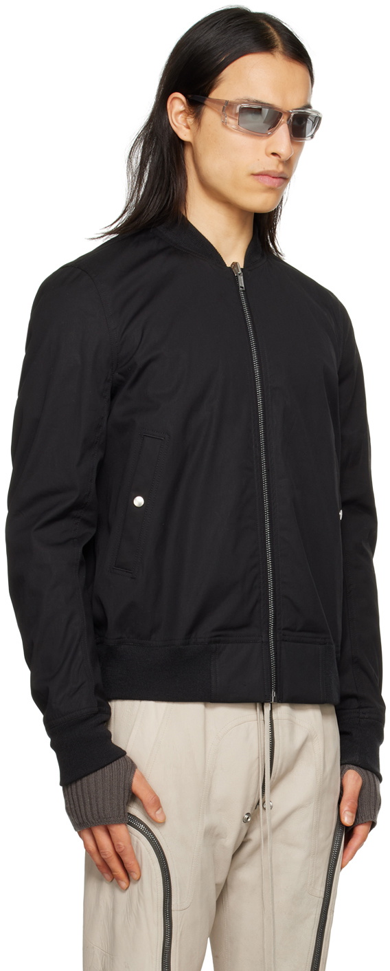Rick Owens Black Flight Reversible Bomber Jacket Rick Owens