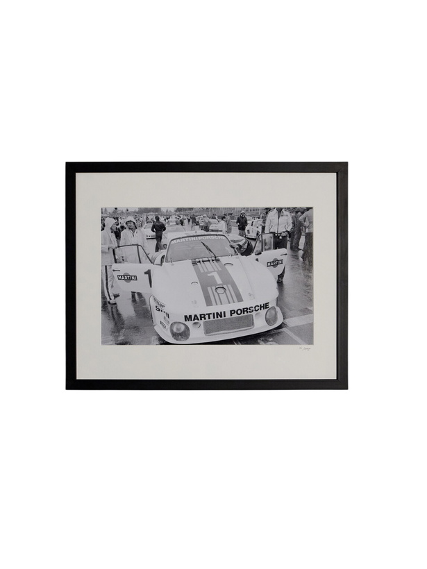 Photo: Sonic Editions - Framed 1977 Martini Porsche Print, 50" x 40"