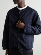 Blue Blue Japan - Padded Indigo-Dyed Cotton-Blend Shell Jacket - Blue