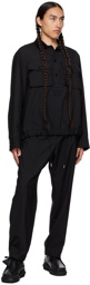 sacai Black Drawstring Trousers