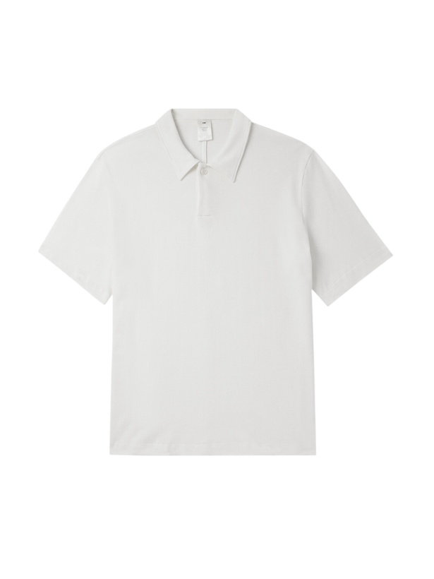 Photo: SSAM - Cotton and Silk-Blend Piqué Polo Shirt - White