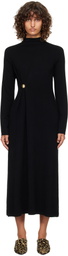 Loulou de Saison Black Lucero Long Metal Ornament Maxi Dress