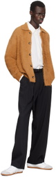 CMMN SWDN Black Omari Double Pleated Trousers