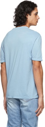 Officine Générale Blue Cotton T-Shirt