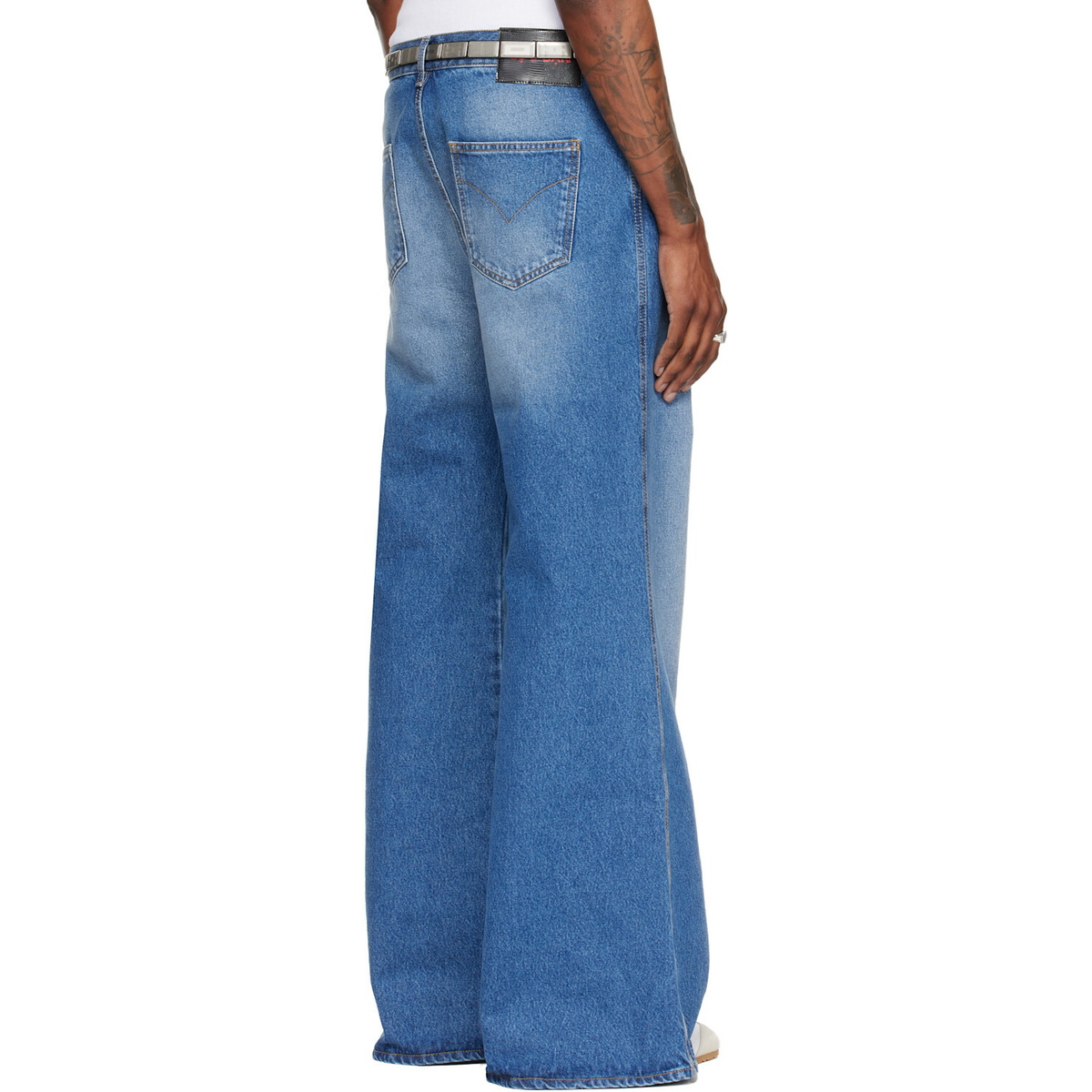 LU'U DAN Blue Denim Phat Jeans