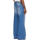 LU'U DAN Blue Denim Phat Jeans