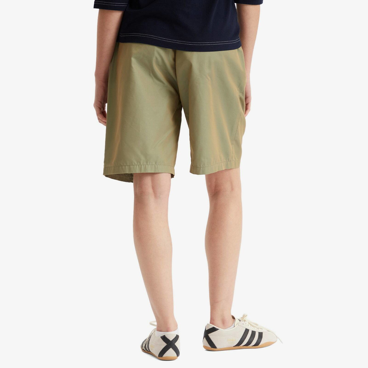 Beams Boy Women's Long Chamb Shorts in Olive