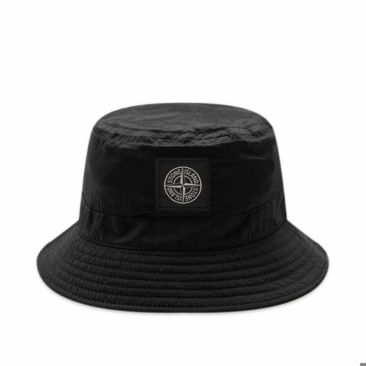 Photo: Stone Island Junior Nylon Metal Bucket Hat in Black