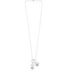 Off-White - Puzzle Burnished Silver-Tone Necklace - Silver