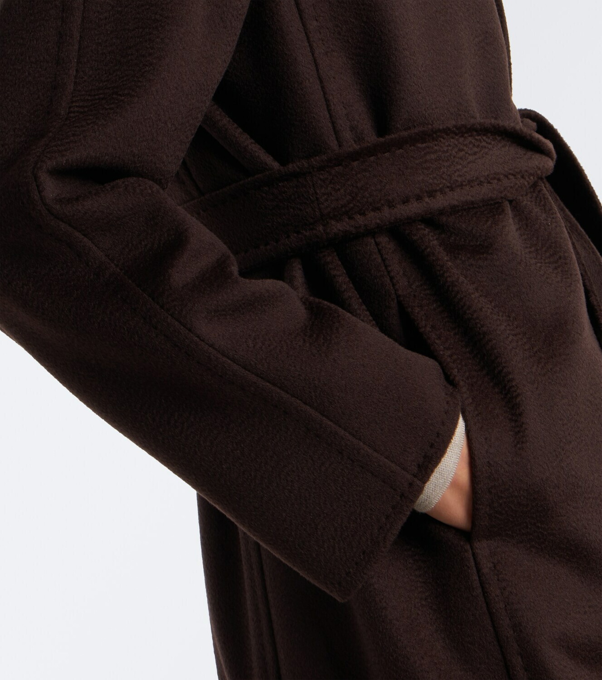 Max Mara Manuela camel hair wrap coat