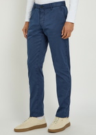 Slowear Slim-leg Stretch-cotton Trousers Navy