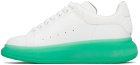 Alexander McQueen White & Green Oversized Sneakers