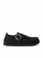 BIRKENSTOCK 1774 - London Suede Clogs - Black