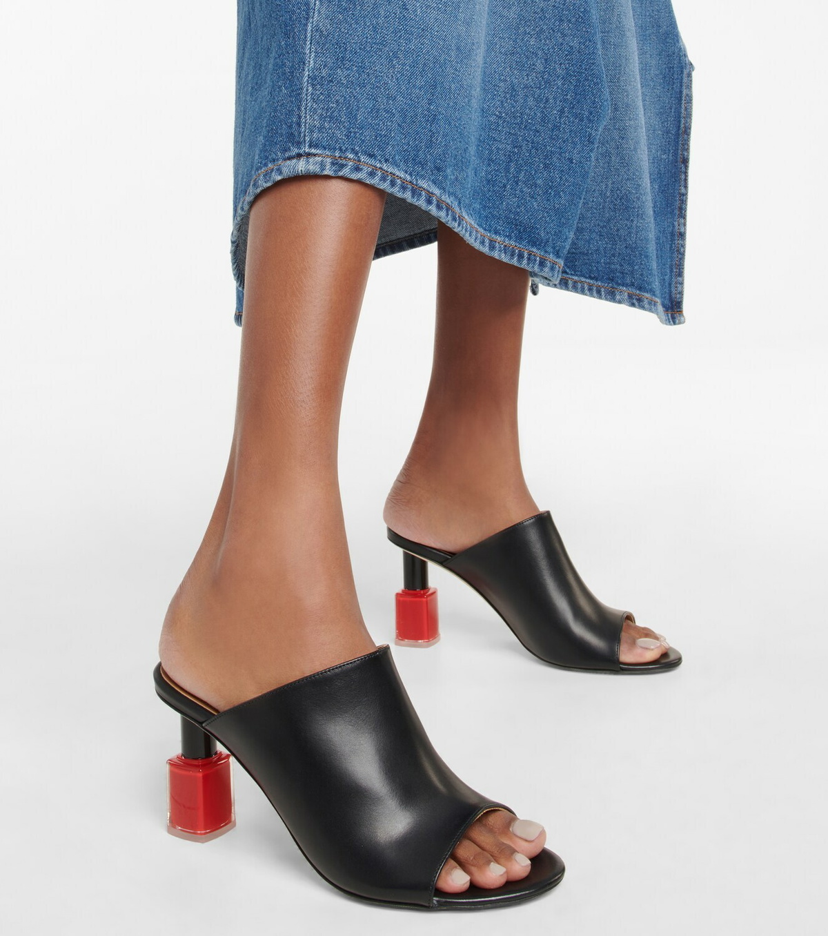 LOEWE ◆ Nail Polish Mule LOEWE Nail Polish leather mules | NET-A-PORTER