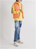 ERL - Reversible Quilted Logo-Print Shell Down Gilet - Orange