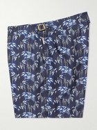 Orlebar Brown - Bulldog Slim-Fit Mid-Length Printed Recycled Swim Shorts - Blue