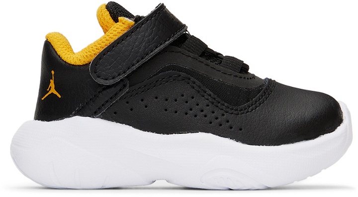 Photo: Nike Jordan Baby Black & Yellow Jordan 11 CMFT Sneakers