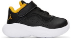 Nike Jordan Baby Black & Yellow Jordan 11 CMFT Sneakers