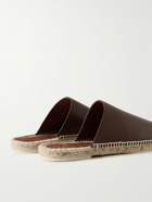 Loro Piana - Seaside Walk Leather Backless Espadrilles - Brown