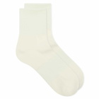 SKIMS Men's Quarter Crew Sock - 3 Pack in Chalk