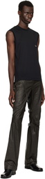 Mugler Black Pierced Tank Top