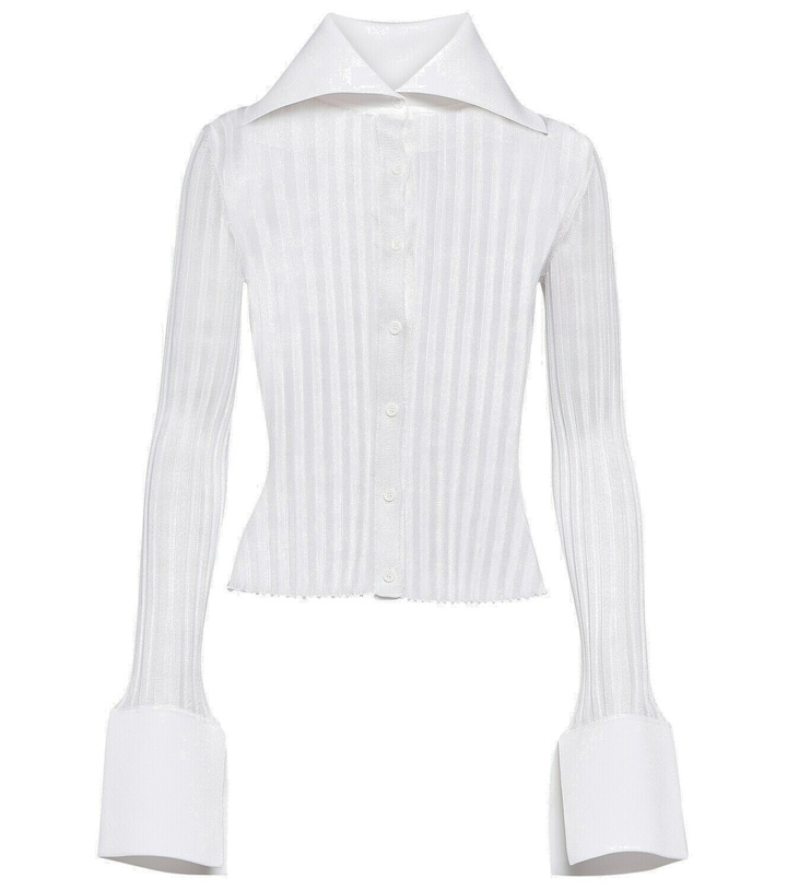 Photo: Loewe Ribbed-knit cardigan