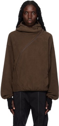 POST ARCHIVE FACTION (PAF) SSENSE Exclusive Brown Hoodie