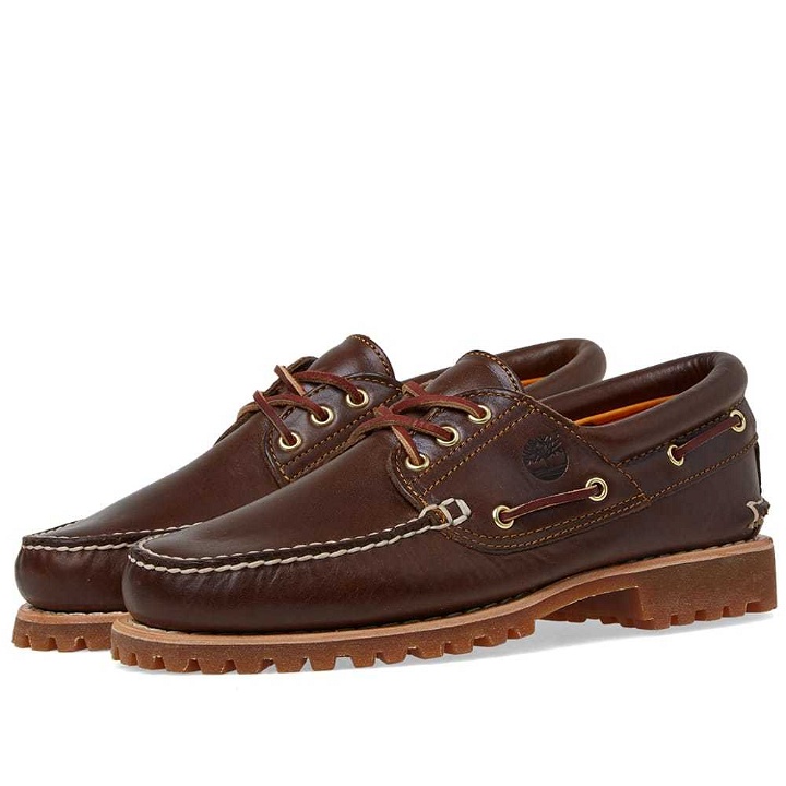 Photo: Timberland Authentic 3 Eye Classic Brown Pull Up