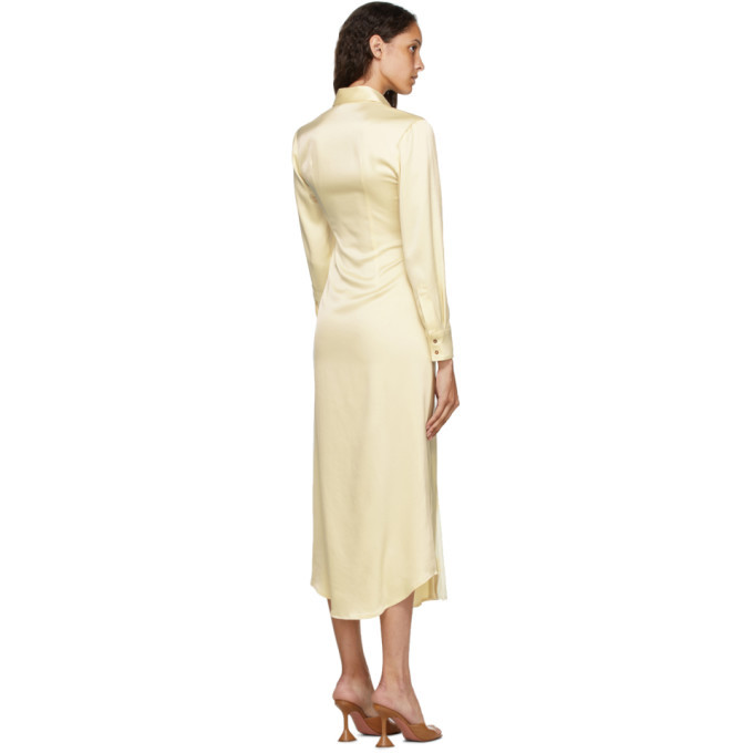 Georgia Alice Yellow Satin Universe Dress