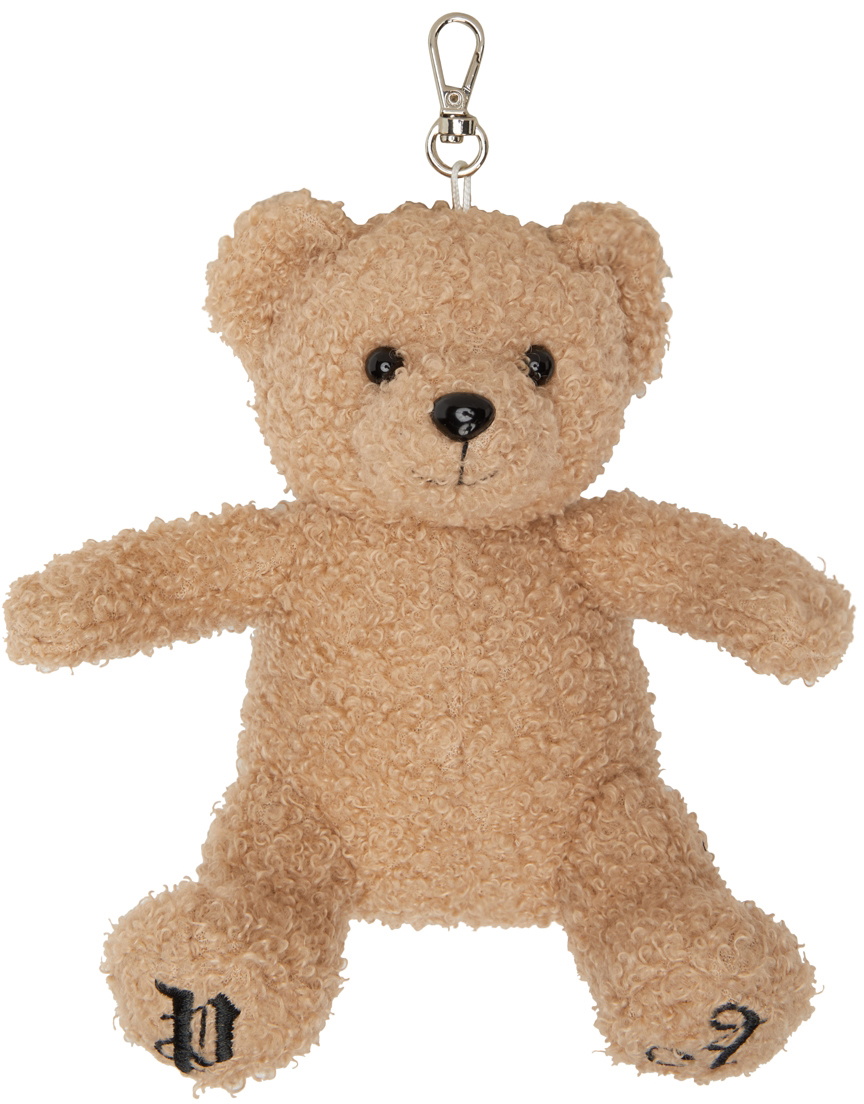 Palm Angels Brown Teddy Bear Keychain Palm Angels