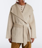 Isabel Marant Ceaton wool and cashmere wrap coat