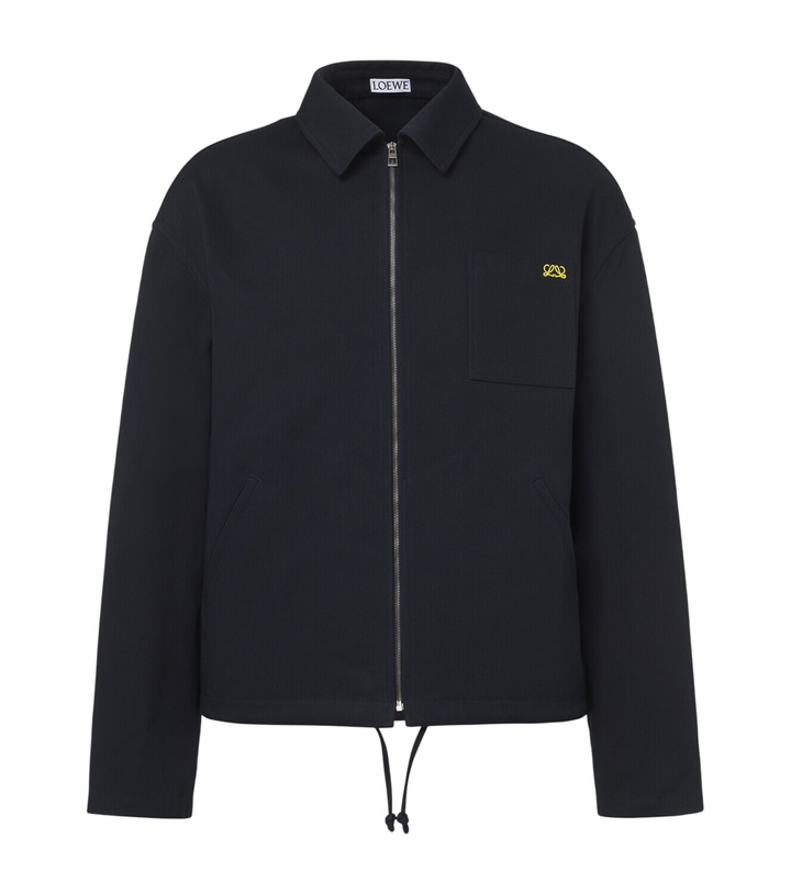 Photo: Loewe Logo embroidered cotton jacket
