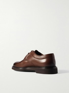 Dunhill - Apsley Glossed-Leather Derby Shoes - Brown