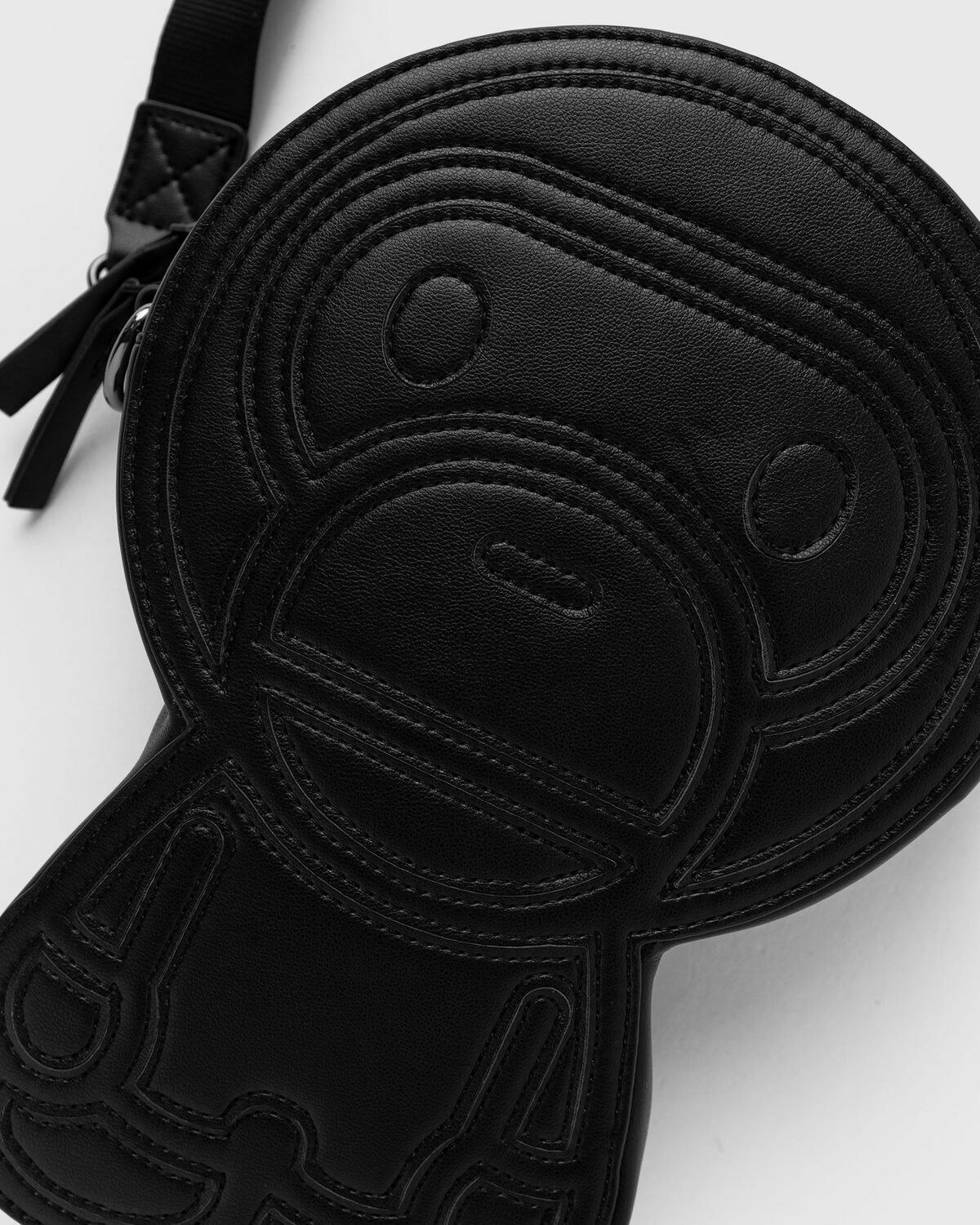 A Bathing Ape BABYILO PU LEATHER BAG Black Mens Messenger & Crossbody Bag