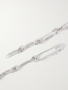 Givenchy - G Clip Silver-Tone Swarovski Crystal Necklace