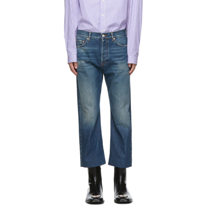 Photo: Balenciaga Blue Authentic Cropped Jeans