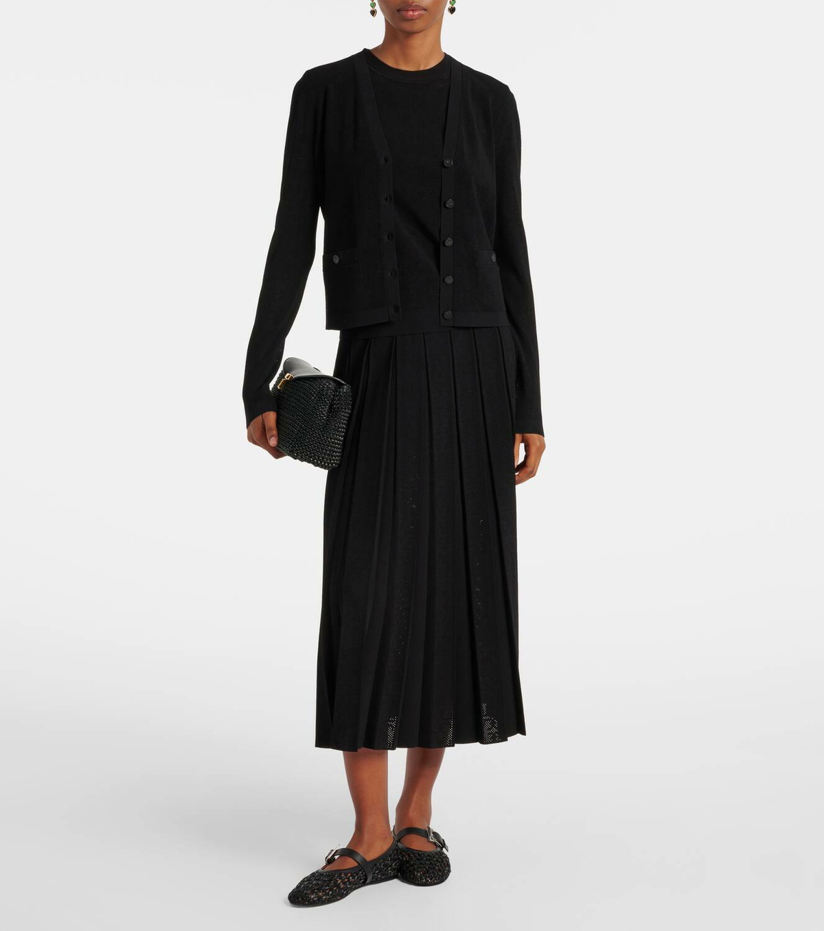 Tory Burch T Monogram jacquard cardigan