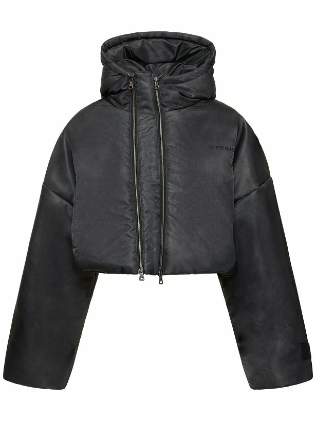 Photo: Y/PROJECT - Cropped Nylon Puffer Jacket W/hood