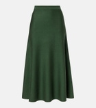 Gabriela Hearst Freddie wool, cashmere, and silk midi skirt