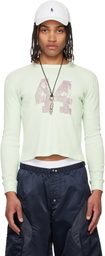 Raimundo Langlois Green Thermal Crewneck T-shirt