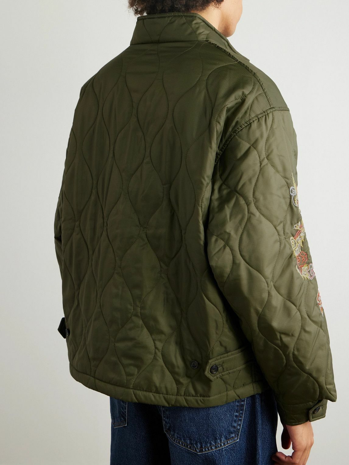 Baracuta - Neighborhood G4 Embroidered Quilted Shell Jacket - Green