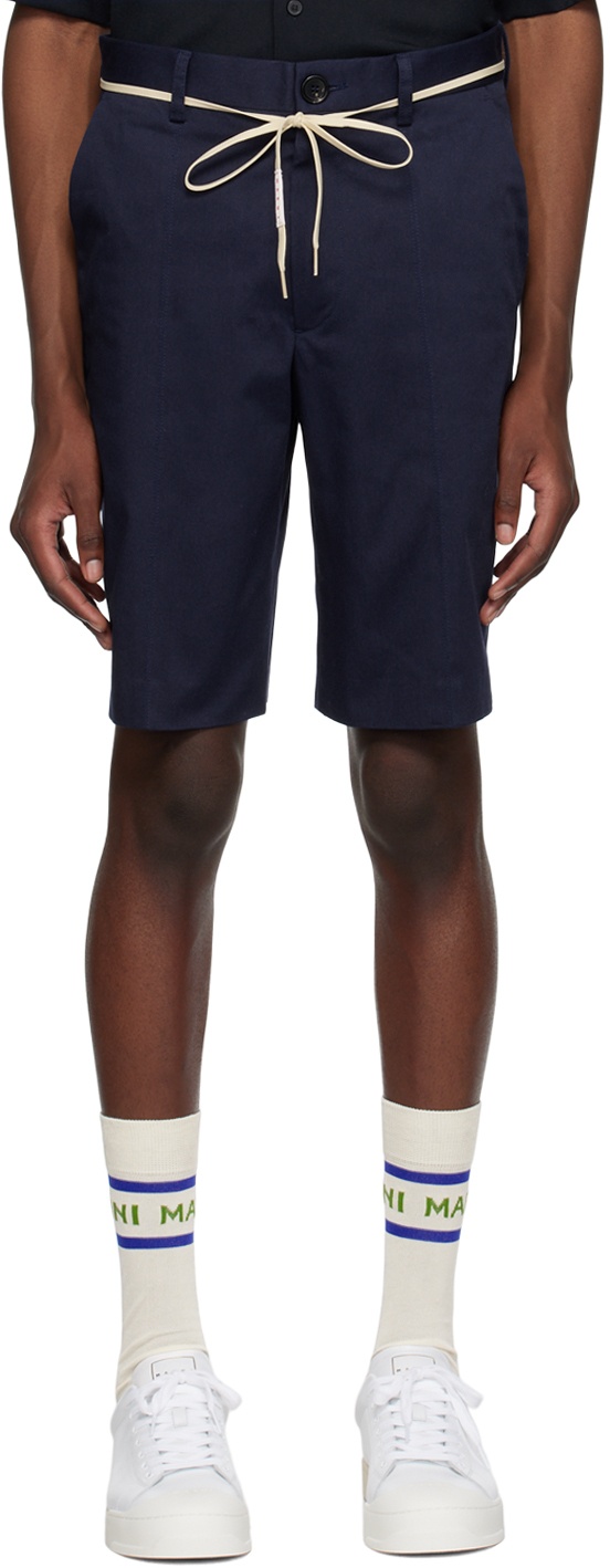 Photo: Marni Navy Belted Shorts