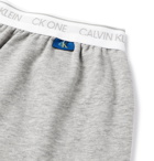 Calvin Klein Underwear - Mélange Stretch Cotton-Blend Pyjama Shorts - Gray