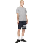 Thom Browne Gray Jersey Relaxed T-shirt