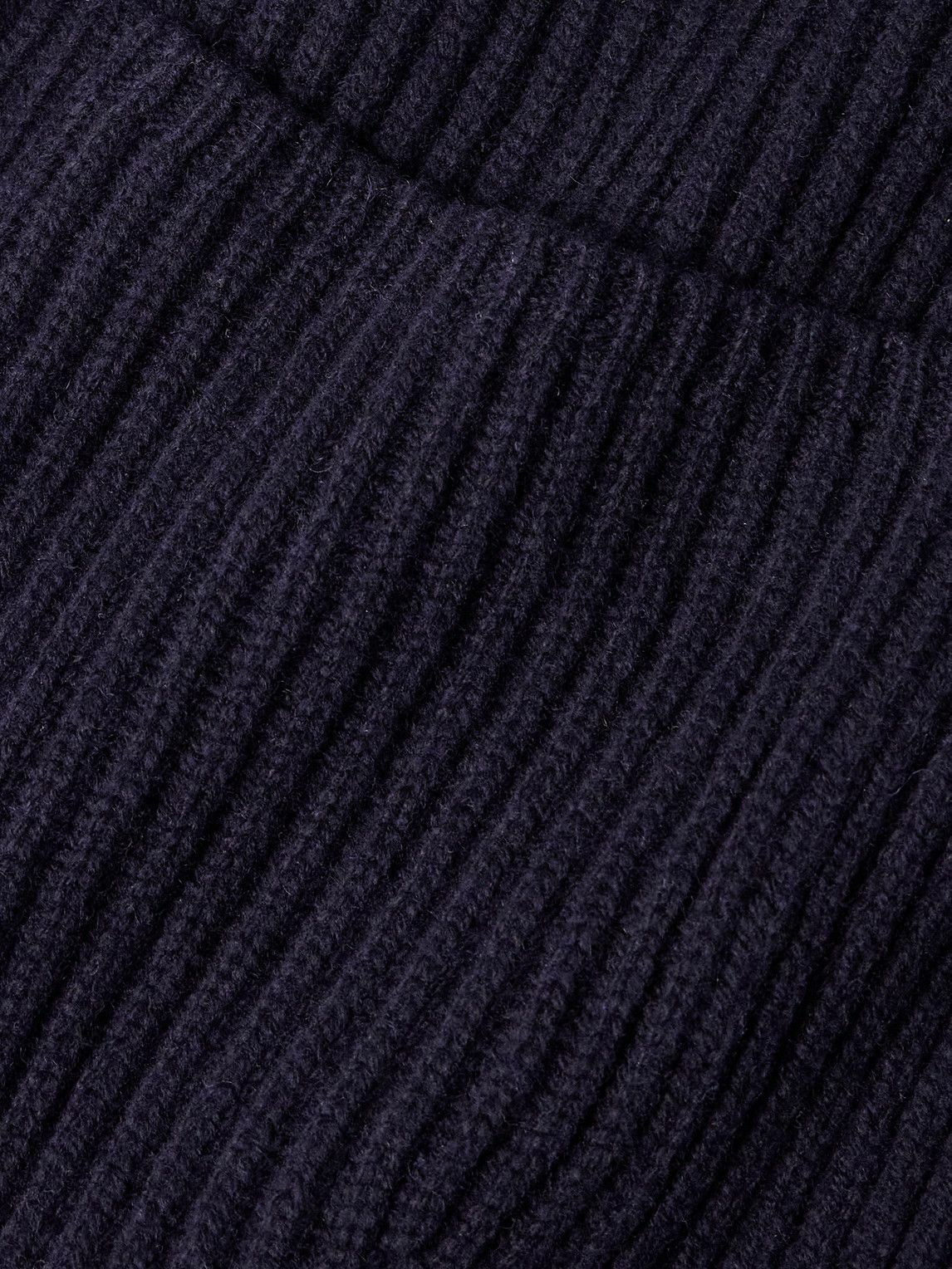 Polo Ralph Lauren notched-lapels ribbed cardigan - Black
